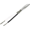 TE Connectivity 55A Series Black, White 36 AWG Hook Up Wire, 24 AWG, 19x36 AWG Core Strands, 100 m Length 55A1121-24-0/9-9