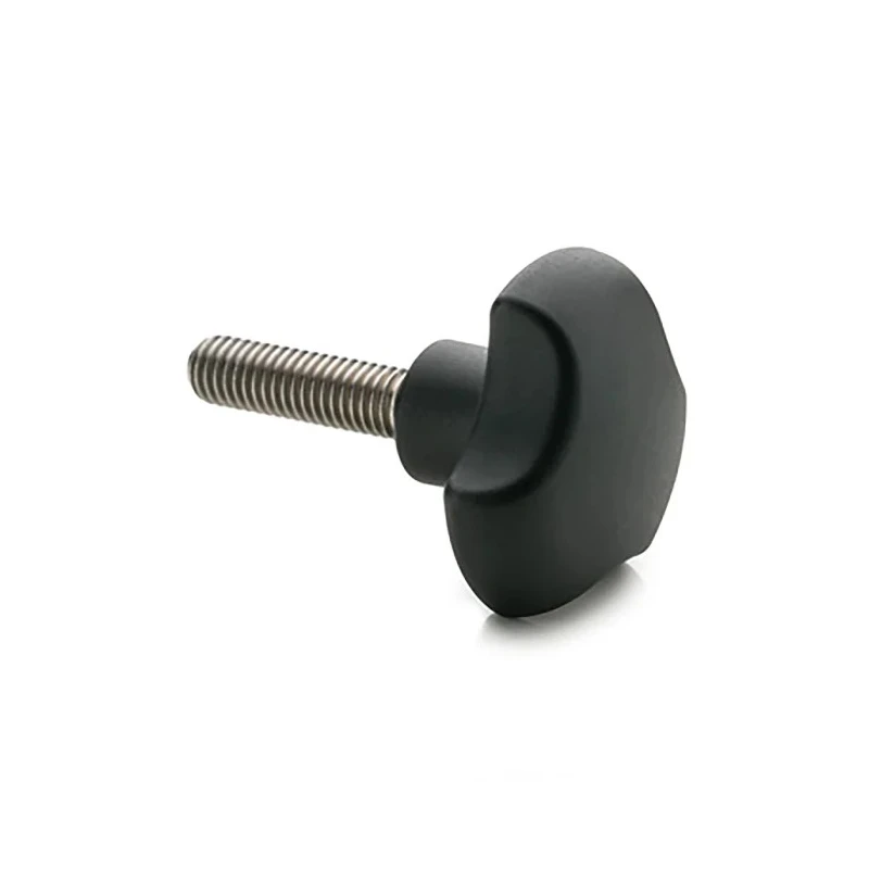 Elesa Black 3-Arm Clamping Knob M6 Threaded Stud 20mm Thread Length 32 mm Diameter 167263