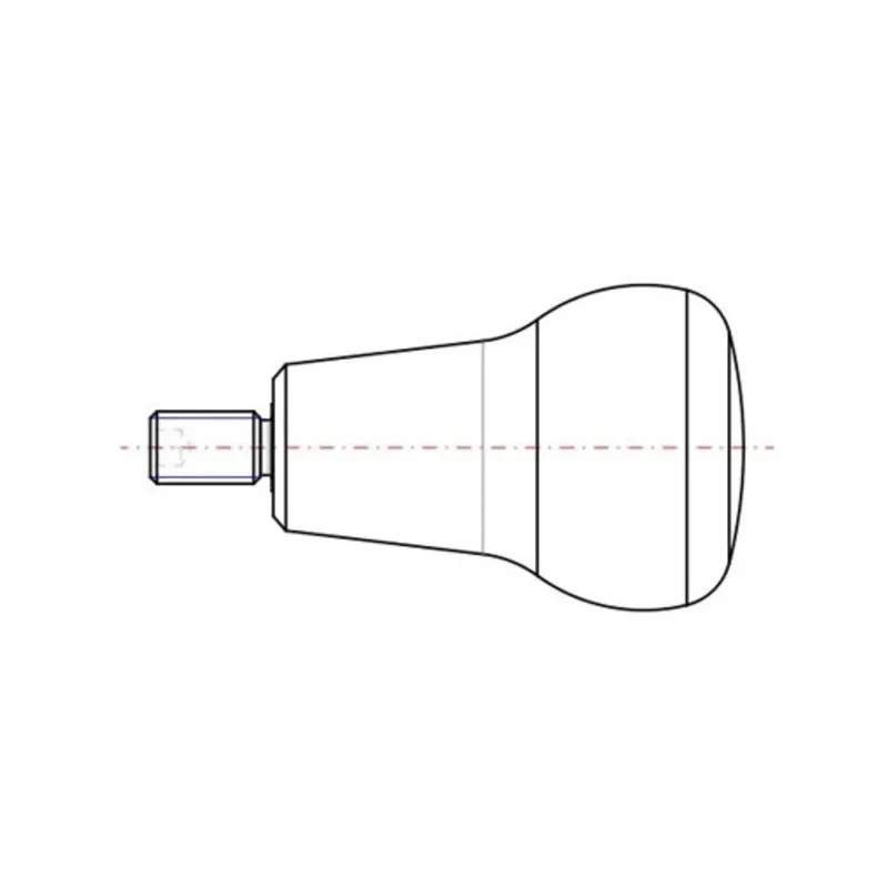 Elesa Clamping Knob Polypropylene Coated with Soft Touch Thermoplastic Elastomer, Blind Hole, Thread Length 8mm 26662