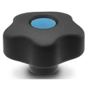 Elesa Black Polypropylene Hex Clamping Knob M8 Threaded Hole 169894-C9