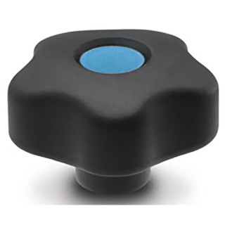 Elesa Black Polypropylene Hex Clamping Knob M8 Threaded Hole 169894-C9