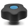 Elesa Black Polypropylene Hex Clamping Knob M8 Threaded Hole 169894-C9