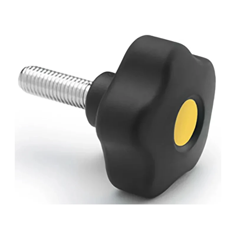 Elesa Black Polypropylene Hex Clamping Knob M10 Threaded Stud 53 mm Diameter 169971-C9