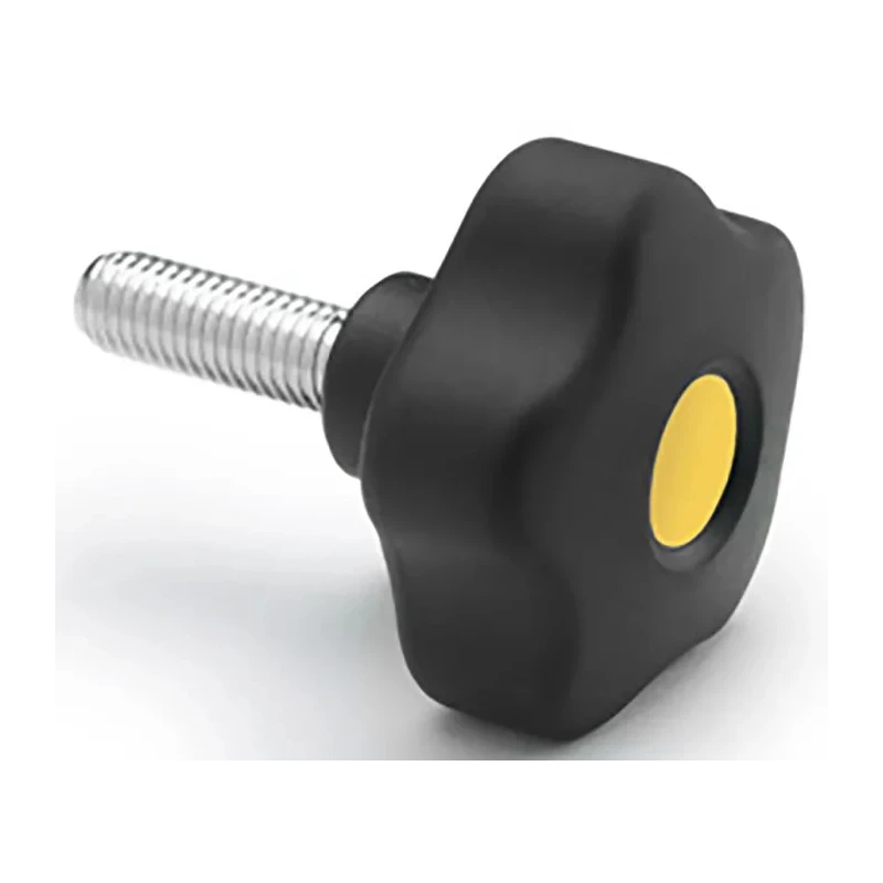 Elesa Black Polypropylene Hex Clamping Knob M10 Threaded Stud 53 mm Diameter 169973-C9