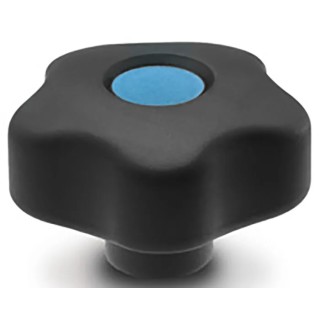 Elesa Black Polypropylene Hex Clamping Knob M8 Threaded Hole 53 mm Diameter 169952-C9
