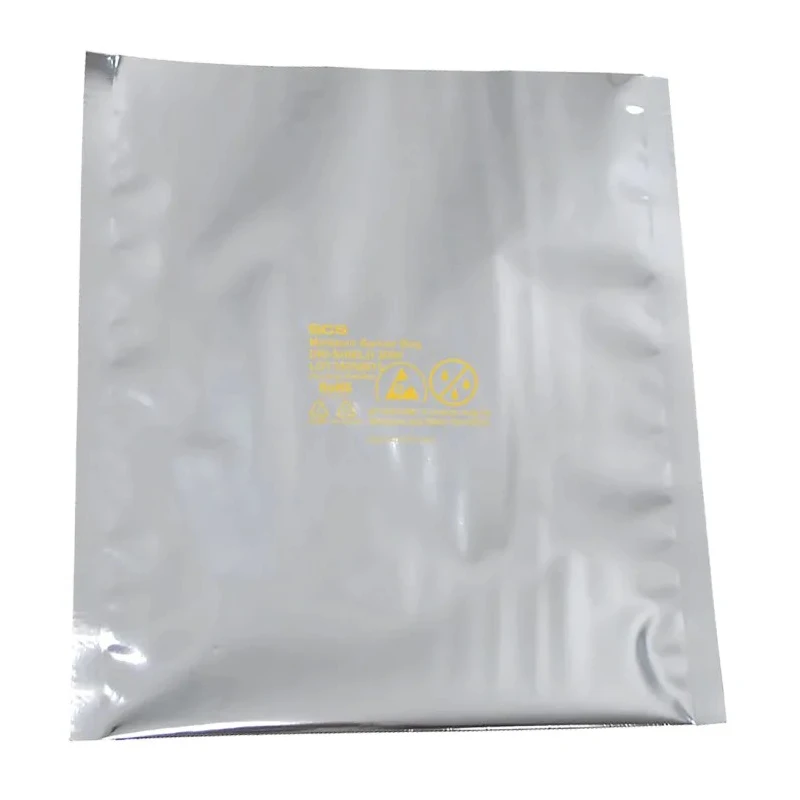 SCS Anti-Static Bag Silver Moisture Barrier 254mm Width x 610mm Length 0.09mm Thickness 7001024