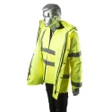 Portwest 300D Industry High Visibility Yellow Men's Hi Vis Traffic Jacket M 918-5923