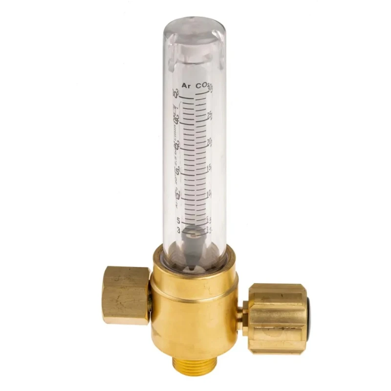 GCE Blow Torch Oxygen, Acetylene Precision Flow Meter with Brass Finish and 3/8 Inch BSP Connections 9423240RS