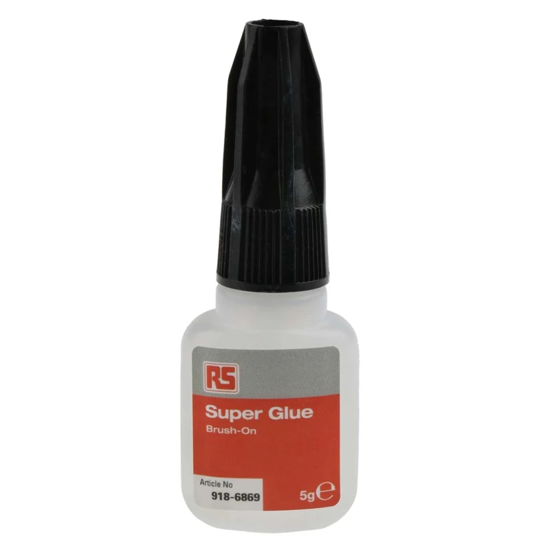 RS PRO Industrial Cyanoacrylate Adhesive Liquid Super Glue Transparent 5 g 918-6869
