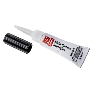 RS PRO Industrial Cyanoacrylate Adhesive Super Glue Liquid, Transparent, 3 g Tube 918-6875