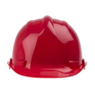 Portwest Red Adjustable Safety Helmet Polypropylene 4-Point Buckle Suspension 918-5636
