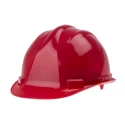 Portwest Red Adjustable Safety Helmet Polypropylene 4-Point Buckle Suspension 918-5636
