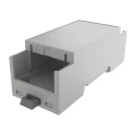 Italtronic DIN Rail Enclosure Type Modulbox Compact Series ABS Grey 90 mm Height 35.0207000.BL