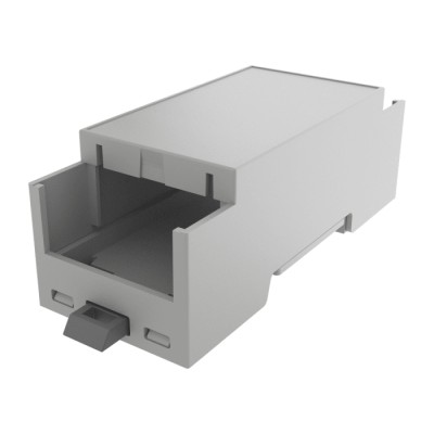 Italtronic DIN Rail Enclosure Type Modulbox Compact Series ABS Grey 90 mm Height 35.0207000.BL