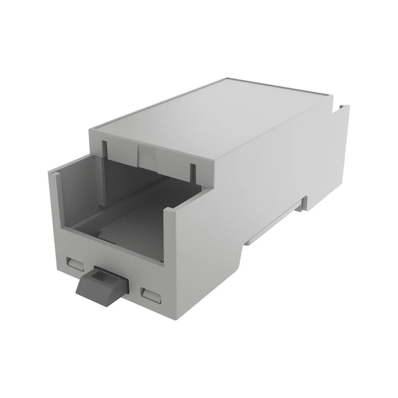 Italtronic DIN Rail Enclosure Type Modulbox Compact Series ABS Grey 90 mm Height 35.0207000.BL