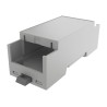 Italtronic DIN Rail Enclosure Type Modulbox Compact Series ABS Grey 90 mm Height 35.0207000.BL