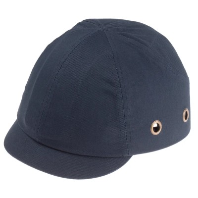 Portwest Navy Micro Bump Cap Cotton EN 812 Compliant ABS Inner Shell Adjustable Strap 54 cm Head Size 918-5699