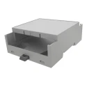 Italtronic DIN Rail Enclosure 4M XTS Compact Series ABS Grey 32.2 mm Height 90 mm Length 87 mm Width 35.0407000.BL