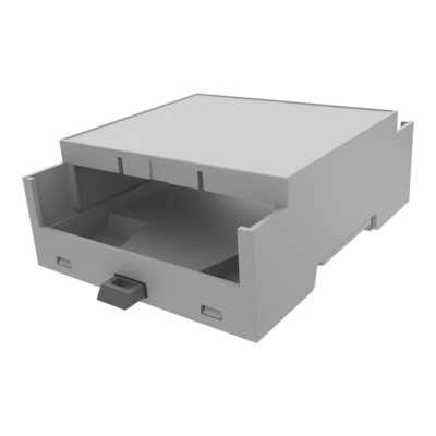 Italtronic DIN Rail Enclosure 4M XTS Compact Series ABS Grey 32.2 mm Height 90 mm Length 87 mm Width 35.0407000.BL