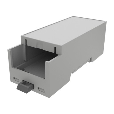 Italtronic DIN Rail Enclosure Type Modulbox Compact Series ABS Body Grey 87.4mm x 36.1mm x 74.2mm 35.0212000.BL