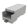 Italtronic DIN Rail Enclosure Type Modulbox Compact Series ABS Body Grey 87.4mm x 36.1mm x 74.2mm 35.0212000.BL