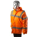 Portwest 300D Industry High Visibility Orange Men's Hi Vis Traffic Jacket M 918-5905