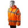 Portwest Orange Men's Hi Vis Traffic Jacket, L 918-5914