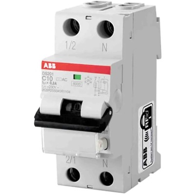 ABB Residual Current Circuit Breaker with Overload Protection 16A Current Rating 1-Pole 300 mA Trip 2CSR255080R3164