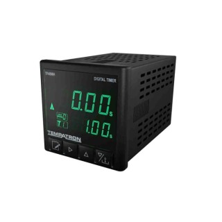 Tempatron Multifunction Panel Timer Relay, 2-Contact, 7 to 24 V AC, 99.99 s to 9999 h, 13-Function, SPDT, Panel Mount TF48