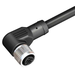 RS PRO Female 4 Way M12 to Unterminated Polyurethane Jacket Cable 10m 250V 201-7087
