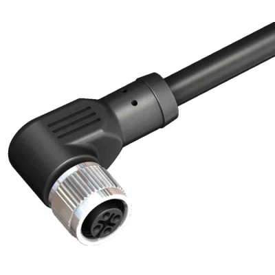 RS PRO Female 4 Way M12 to Unterminated Polyurethane Jacket Cable 10m 250V 201-7087