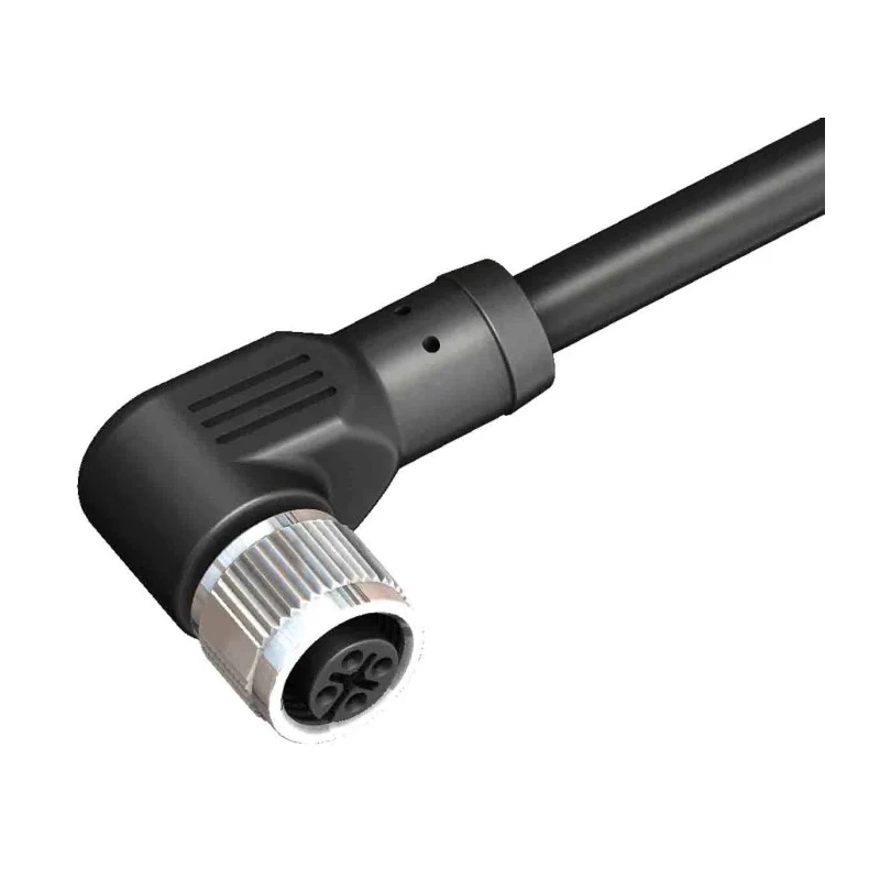 RS PRO 5 way M12 to Unterminated Cable 10 m, Polyvinyl Chloride Jacket, Black, 60V, IEC 61076-2-101, IP67 201-7095