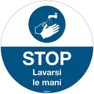 Brady Safety Poster Polyester Italian Text 350 mm x 350 mm M011-D350-FLO-IT
