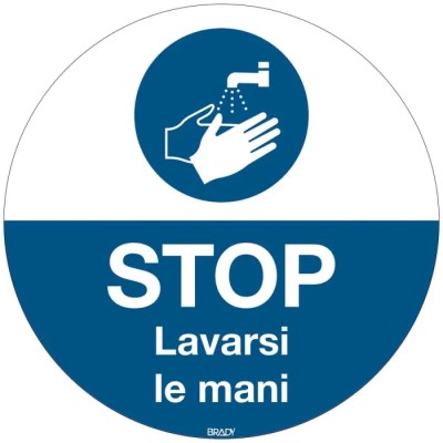 Brady Safety Poster Polyester Italian Text 350 mm x 350 mm M011-D350-FLO-IT