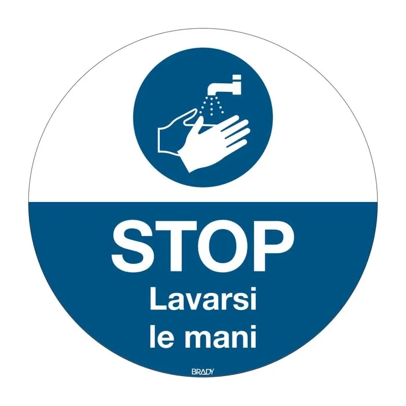 Brady Safety Poster Polyester Italian Text 350 mm x 350 mm M011-D350-FLO-IT