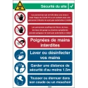 Brady Safety Wall Chart Polypropylene B-7527 French Text 371mm x 262mm COVID-19-REC-PP-FR