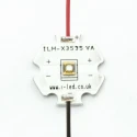 Intelligent LED Solutions 1-LEDs UV LED 290 nm 40 mW 60 ° Dome Lens 2-Pin Surface Mount ILH-XR01-S270-SC201-WIR200.
