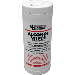 MG Chemicals Wet Anti-Static Wipes Tub, 152 x 178 mm, 75 Per Pack 8241-T