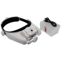 RS PRO LED Headband Magnifier with Bi-Plate Adjustable Lenses Illuminated, Rechargeable Battery, 13x Magnification 201-7938