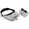 RS PRO LED Headband Magnifier with Bi-Plate Adjustable Lenses Illuminated, Rechargeable Battery, 13x Magnification 201-7938