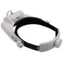 RS PRO LED Headband Magnifier with Bi-Plate Adjustable Lenses Illuminated, Rechargeable Battery, 13x Magnification 201-7938