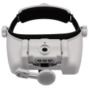RS PRO LED Headband Magnifier with Bi-Plate Adjustable Lenses Illuminated, Rechargeable Battery, 13x Magnification 201-7938