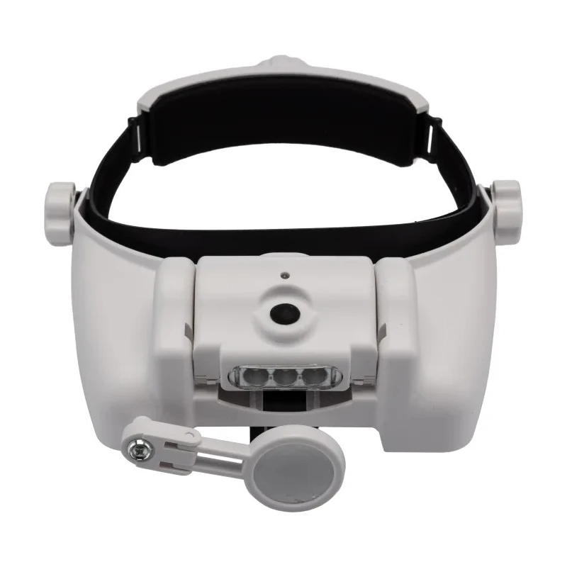 RS PRO LED Headband Magnifier with Bi-Plate Adjustable Lenses Illuminated, Rechargeable Battery, 13x Magnification 201-7938