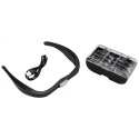 RS PRO Illuminated Magnifying Spectacle with 5x Magnification, Rechargeable Battery, LED Spotlight 201-7940