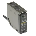 Omron Background Suppression Distance Sensor, Block Style, 5 to 200 mm Detection Range, NPN Output, LED Light E3S-CL1 2M