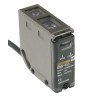 Omron Background Suppression Distance Sensor, Block Style, 5 to 200 mm Detection Range, NPN Output, LED Light E3S-CL1 2M