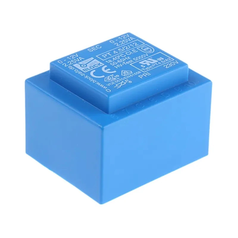 Block 12 V AC 2 Output Through Hole PCB Transformer 4.5 VA PT 4.5/2/12