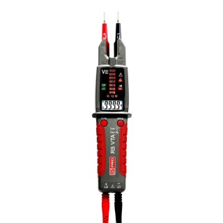 RS PRO Digital Voltage Tester 999.9V AC Continuity Check Battery Powered CAT III 1000 V CAT IV 600 V VTA 201-7830