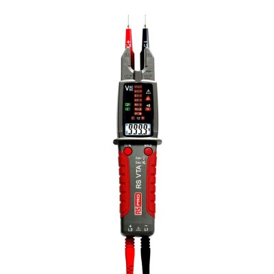 RS PRO Digital Voltage Tester 999.9V AC Continuity Check Battery Powered CAT III 1000 V CAT IV 600 V VTA 201-7830