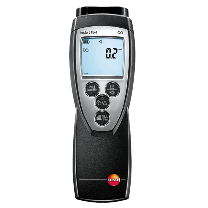 Testo Handheld Gas Detector for Carbon Monoxide Detection, Audible Alarm, Lithium-ion Battery, 50h Battery Life 0632 3155
